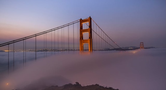 NATCO Transport on 3PL Reputation Golden Gate bridge spires rising above the fog north of San Francisco.